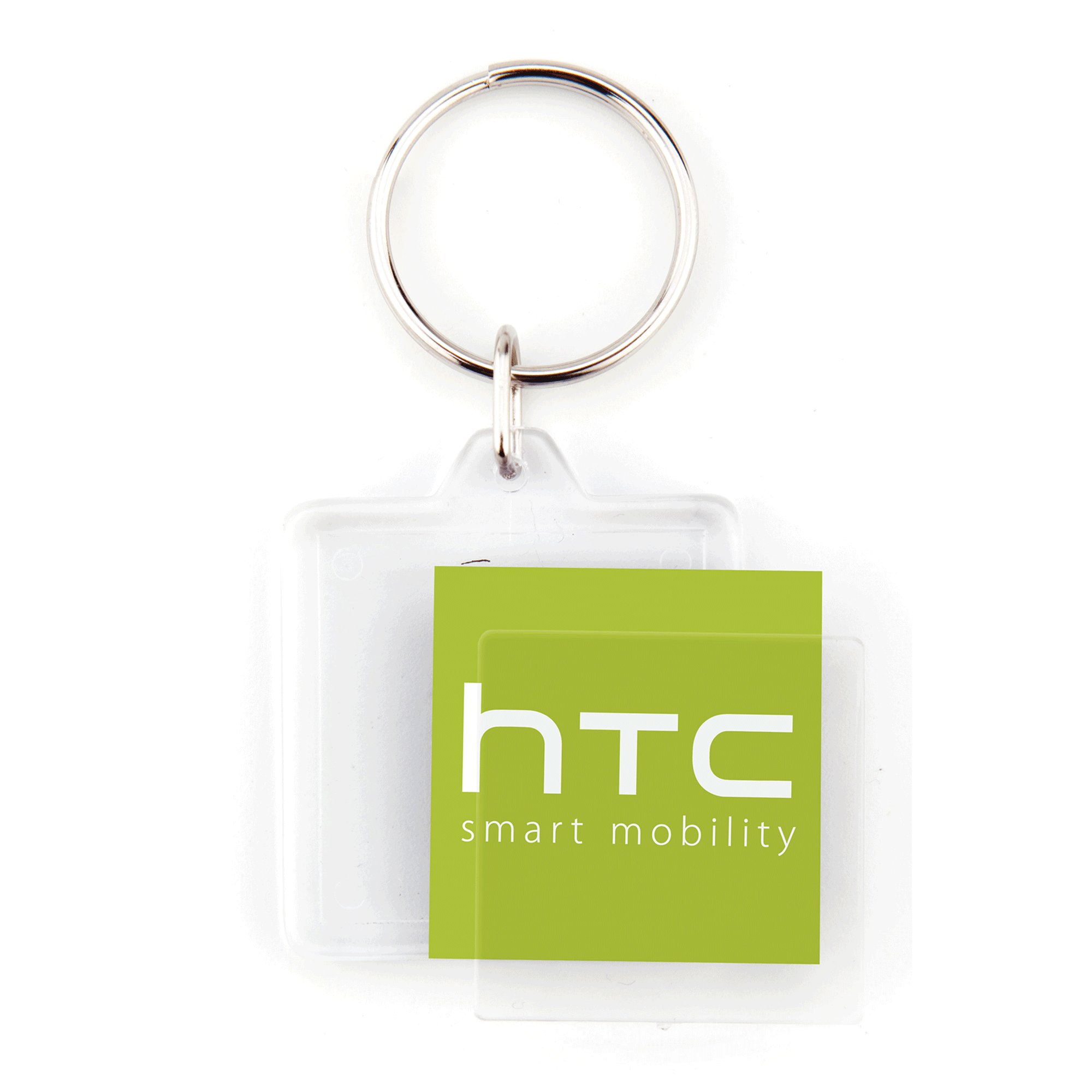 Promotional Square key ring CR-32, 2 sides with Logo | Pens.com